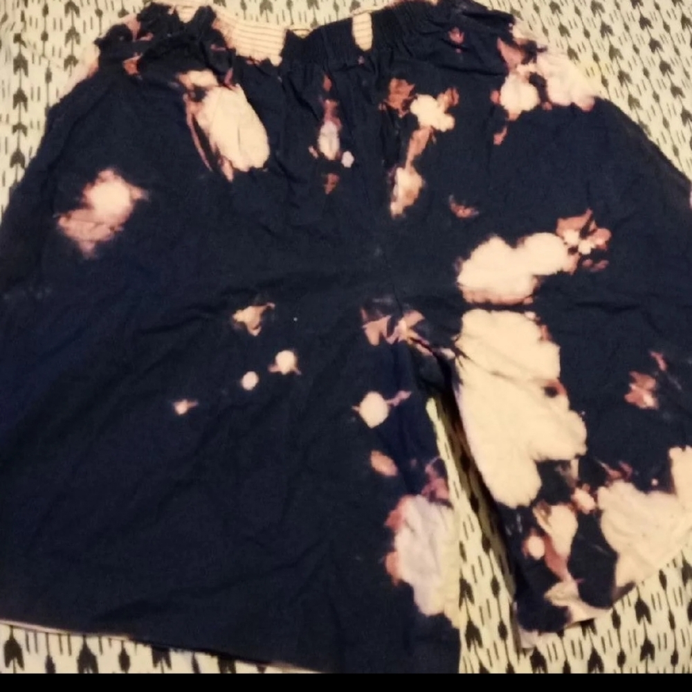 Tie dye vintage shorts